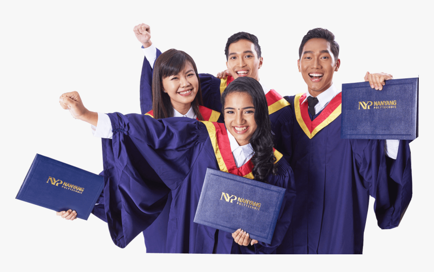 Nanyang Poly Graduation Gown, HD Png Download