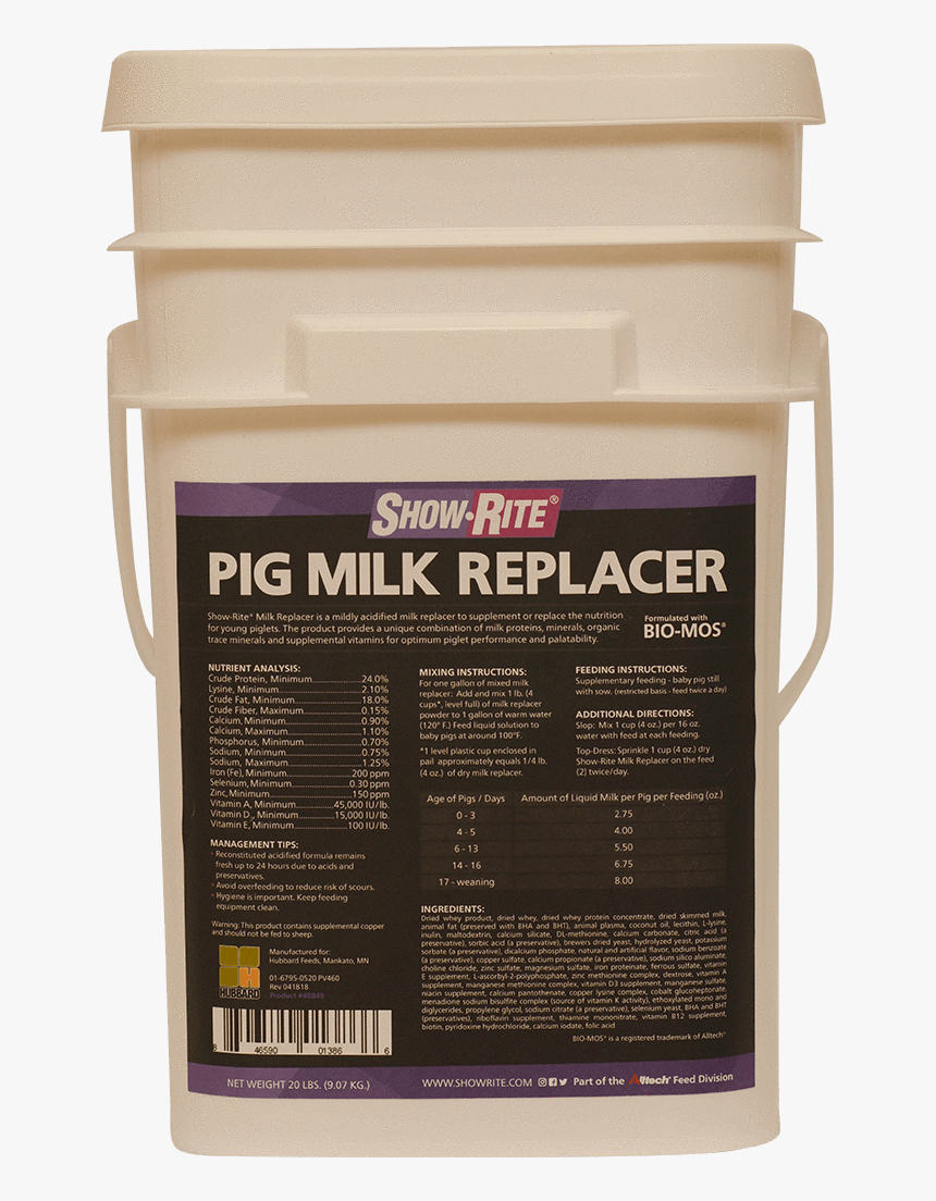 Show Rite Pig Milk Replacer, HD Png Download