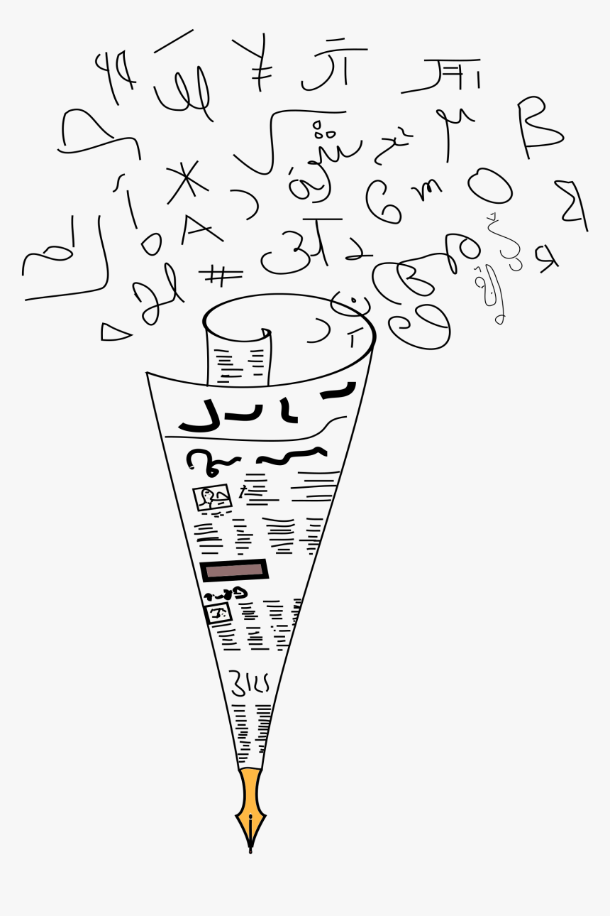 Paper Pen Clip Arts - Pena Dan Kertas Png, Transparent Png