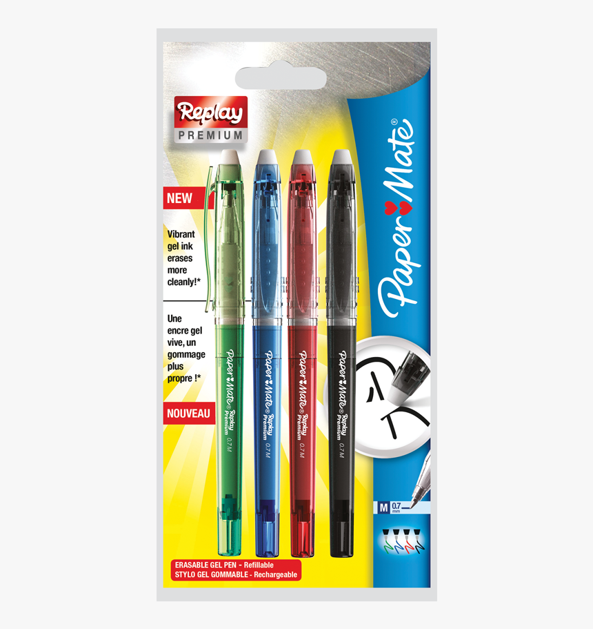 Product Image 55875 
							title Paper Mate® Replay - Walmart Erasable Pens Paper Mate, HD Png Download