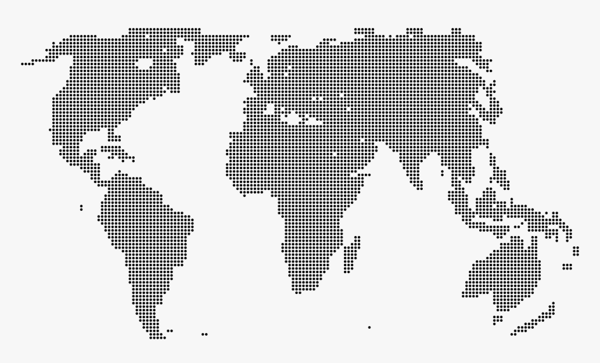 World Map Dots 2 Clip Arts - World Map Dots Png, Transparent Png