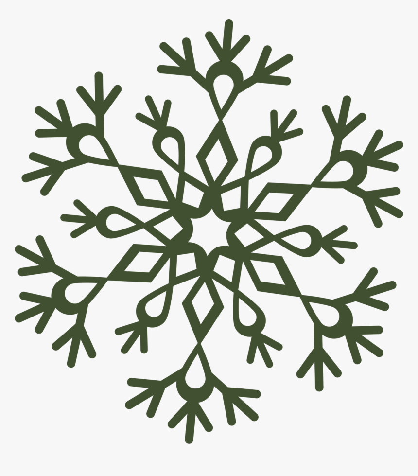 Let It Snow Snowflake - Circle, HD Png Download