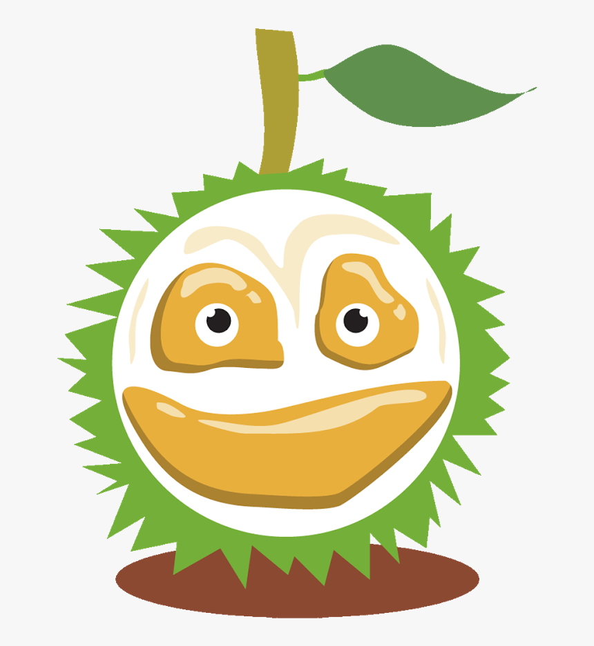 Durian Clipart Happy - Emotivon Durian Png, Transparent Png