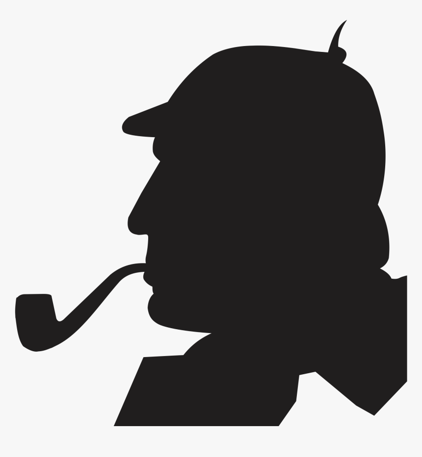 Sherlock Holmes Silhouette .png, Transparent Png