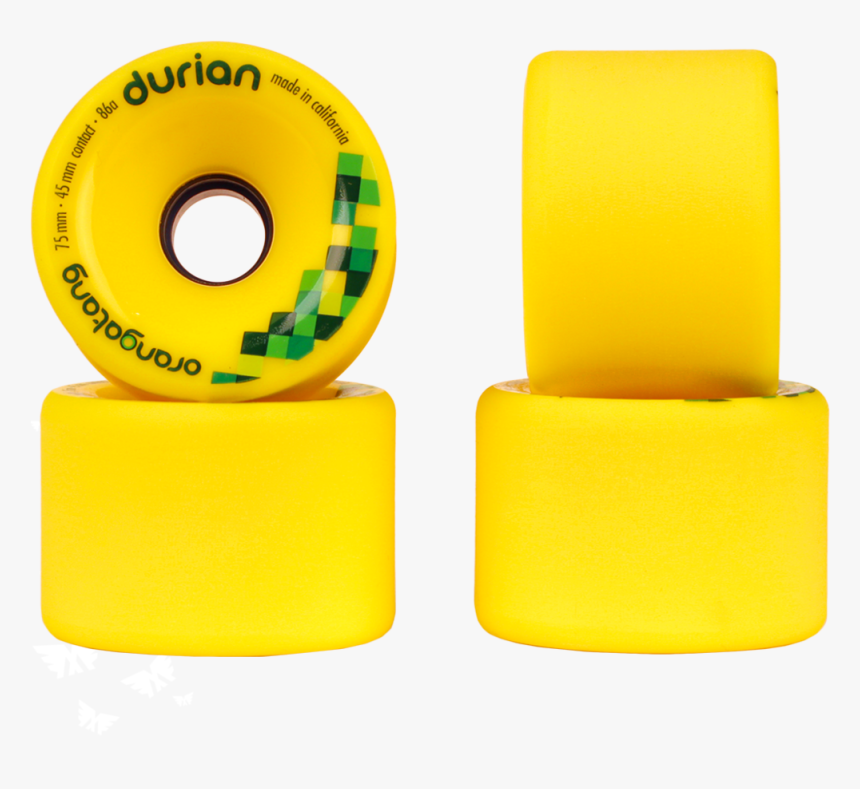 75mm Orangatang Durian - Orangatang Durian Wheels Yellow, HD Png Download