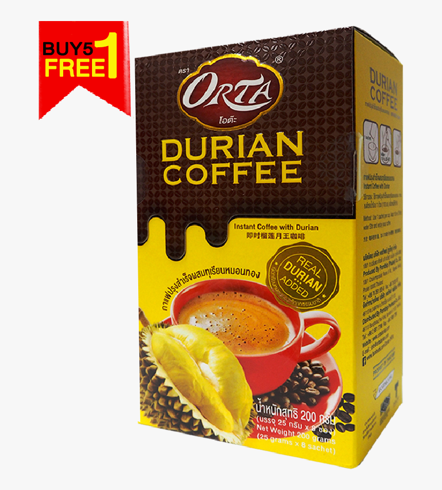 Instant Durian Coffee - Instant Coffee, HD Png Download