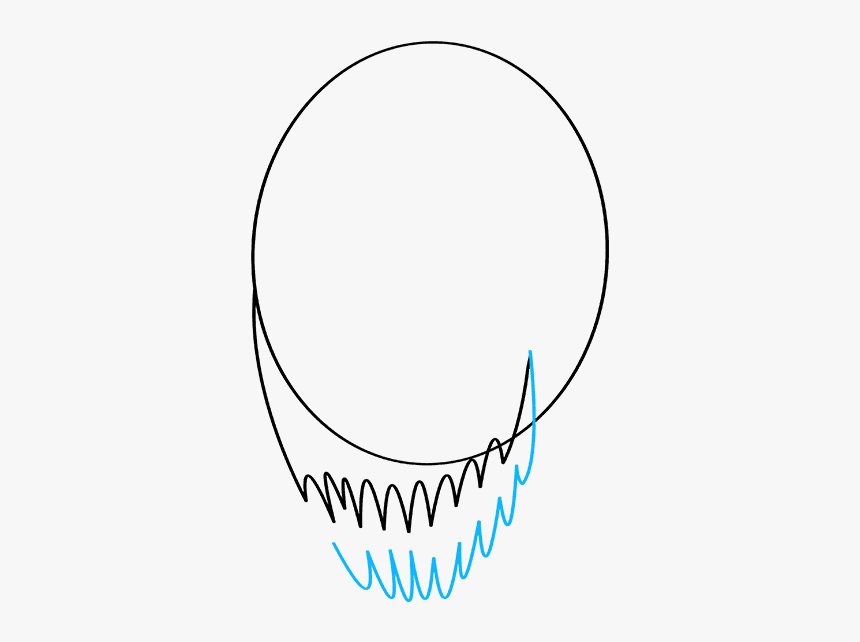How To Draw Carnage From Spider-man - Circle, HD Png Download