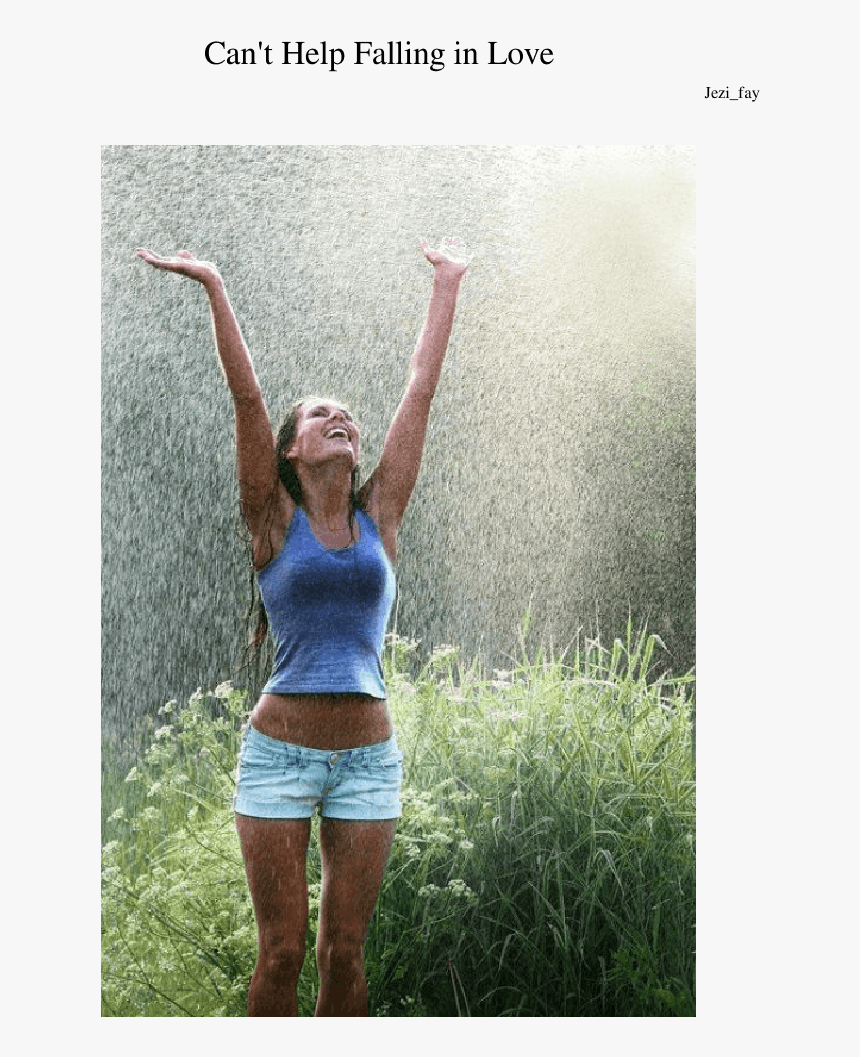 Can T Help Falling In Love Piano Tutorial - Dancing In Summer Rain, HD Png Download