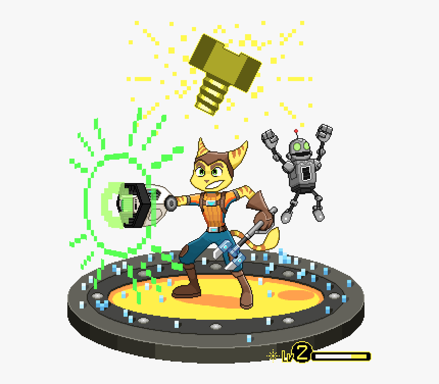 41 Ratchet And Clank 15th Anniversary - Ratchet And Clank Sprites, HD Png Download