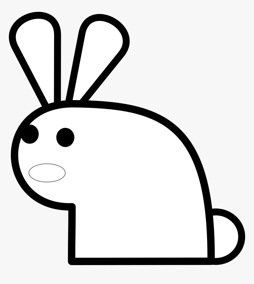 Cute Horse Clipart Black And White Clipart Panda - Rabbit Clip Art, HD Png Download