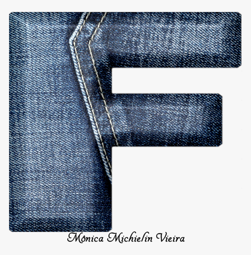 Alfabeto De Jeans Png - Blue Denim Jeans Alfabeto P, Transparent Png