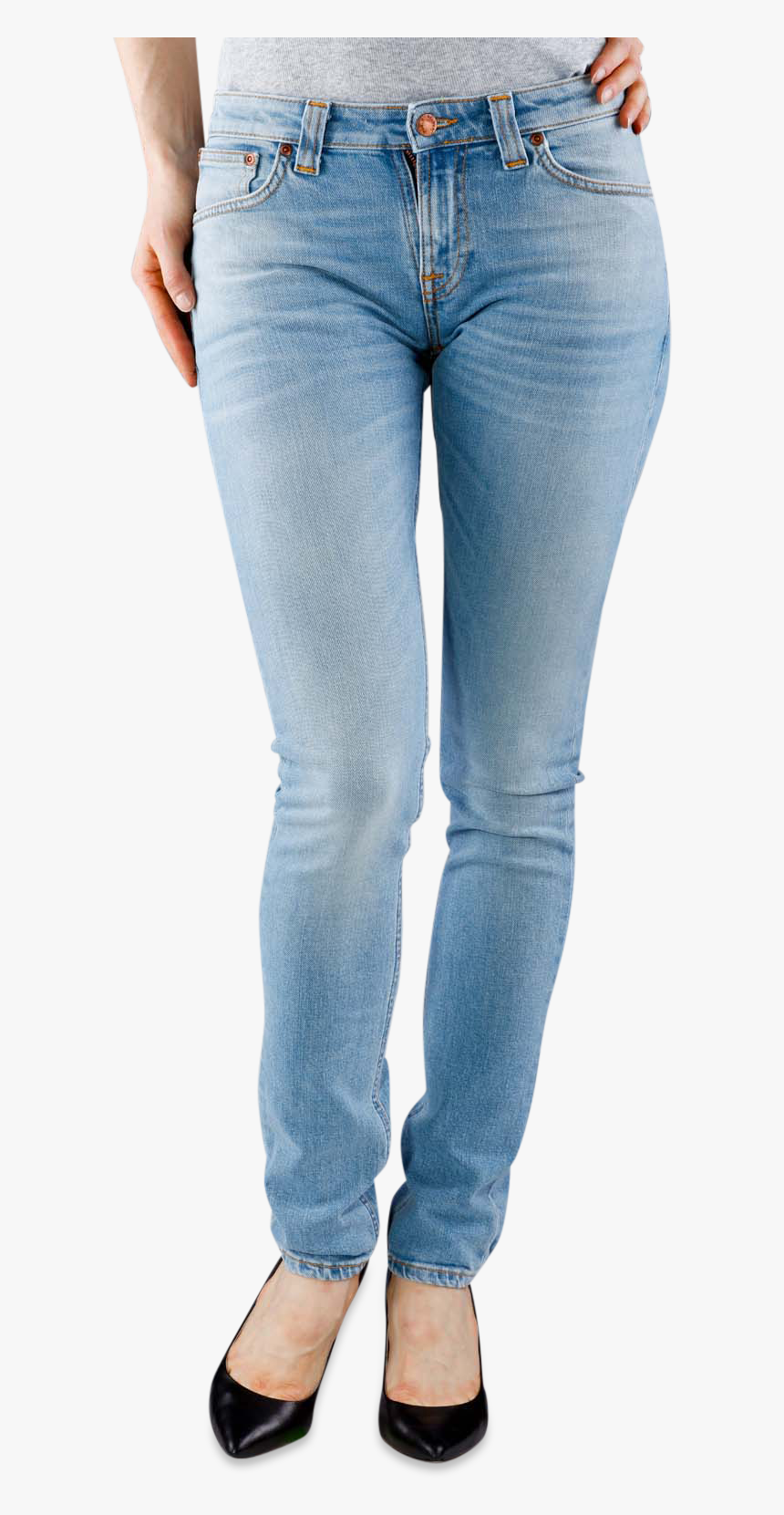 Women Jeans Png - Colette High Waist Crop Flare Jeans Paige Raw Hem, Transparent Png