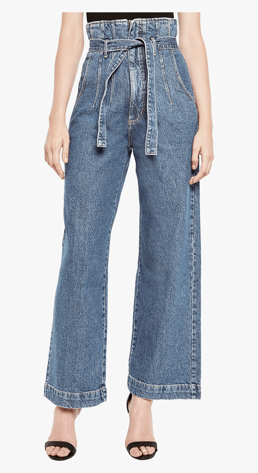 Wide Leg Jean - Wide Leg Denim Pants Paper Bag, HD Png Download
