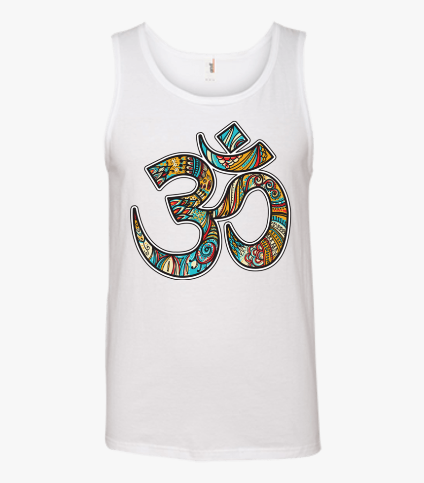 Men S Hand Drawn Om Symbol Tank Top - Active Tank, HD Png Download