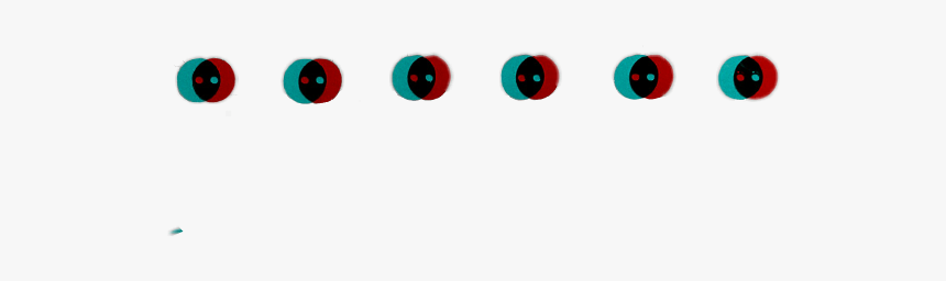 #sticker #aesthetics #glitch #3deffect #3d #cool #circle - Circle, HD Png Download