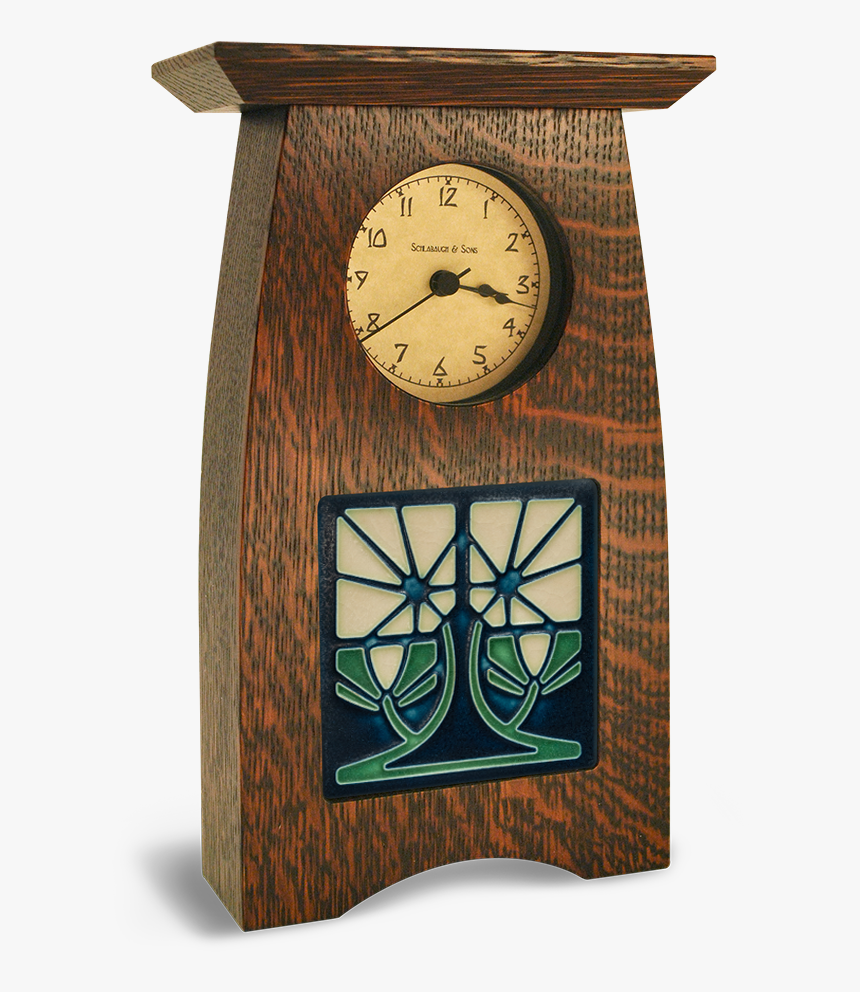 Tile In Arts And Crafts Clock - Art, HD Png Download