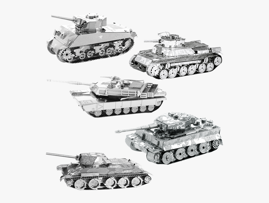 Picture Of Set Tanks - Metal Earth Tiger Tank, HD Png Download