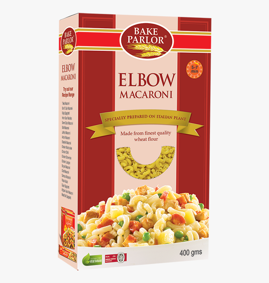 Bake Parlor Elbow Macaroni 400gm Box, HD Png Download