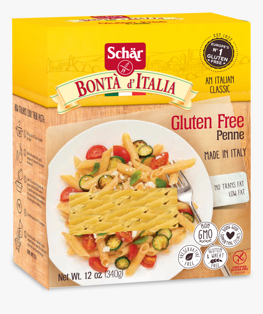 Schar S Gluten Free Penne Pasta [case Of 10] 
 Title - Schar Pasta Gluten Free, HD Png Download