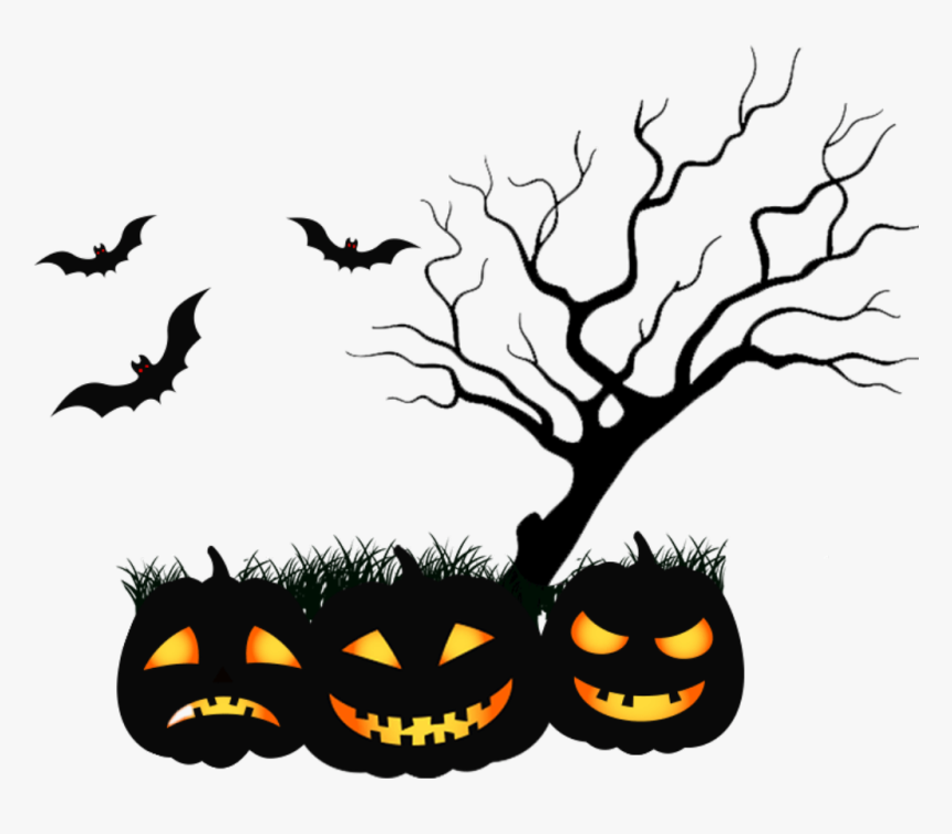 #happyhalloween #halloween #bats #scary #jackolantern - Хэллоуин Пнг, HD Png Download