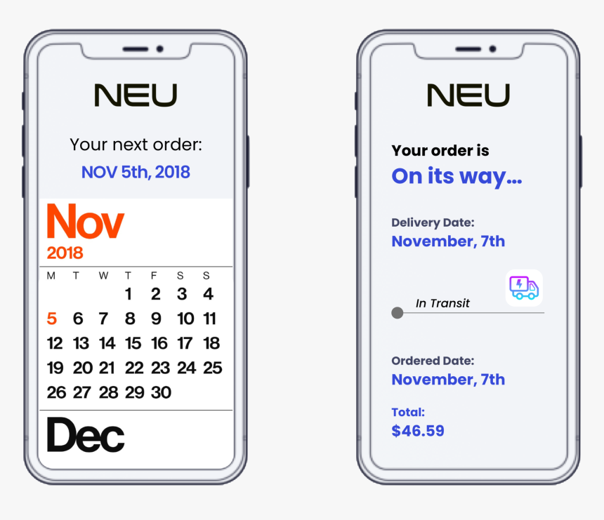 Minimal Calendar App Design, HD Png Download