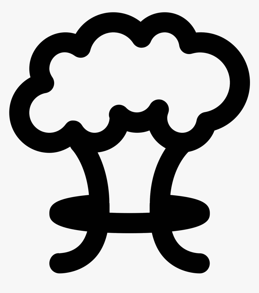 Mushroom Cloud Icon, HD Png Download