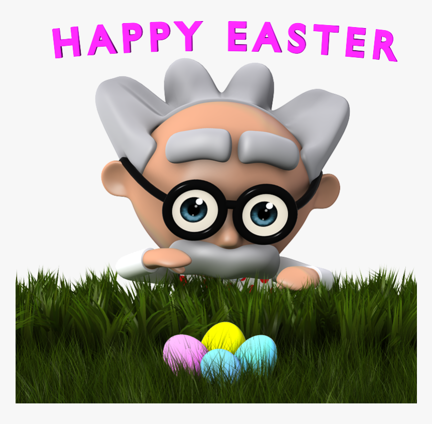 Transparent Easter Eggs In Grass Png - Cartoon, Png Download