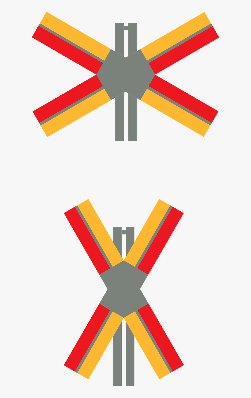 Railroad Crossing Railroad Track Ahead Train Crossing - Train Crossing Signals, HD Png Download