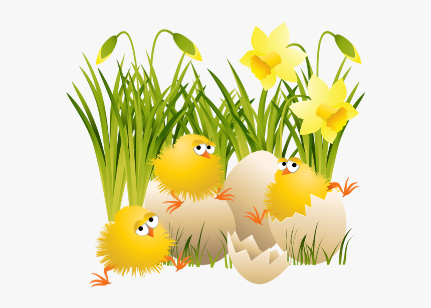 Easter Eggs In Grass Png For Kids - C Est Le Printemps Gif Animé, Transparent Png