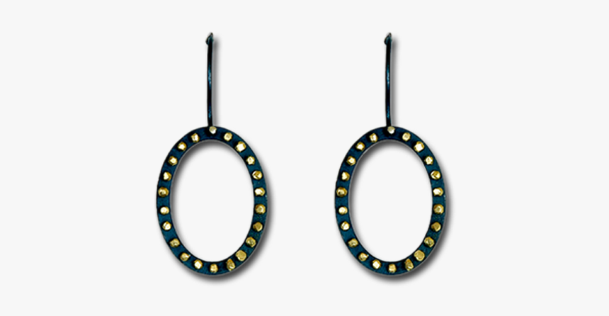 Priya Himatsingka Spangles Outline Large Oval Earrings - Earrings, HD Png Download