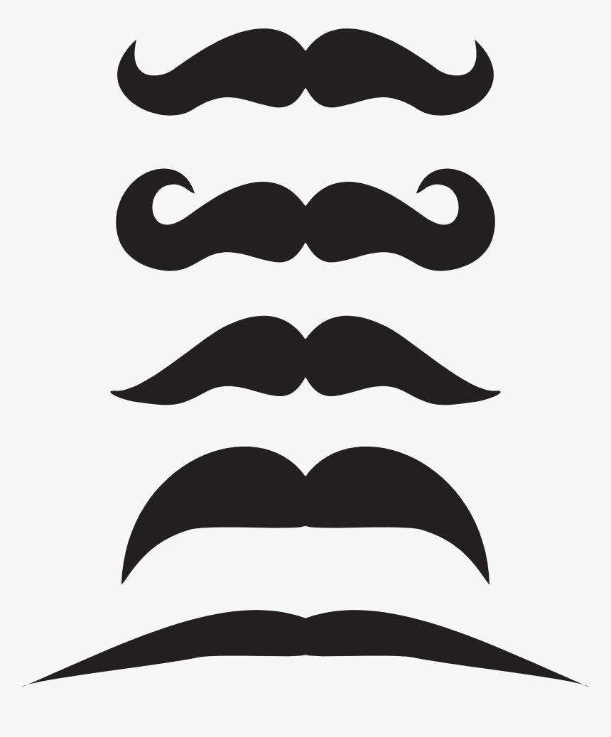 Mustache Set Png Clip, Transparent Png