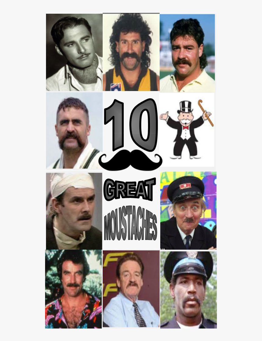 Top 10 Moustaches Final - Robert Dipierdomenico, HD Png Download