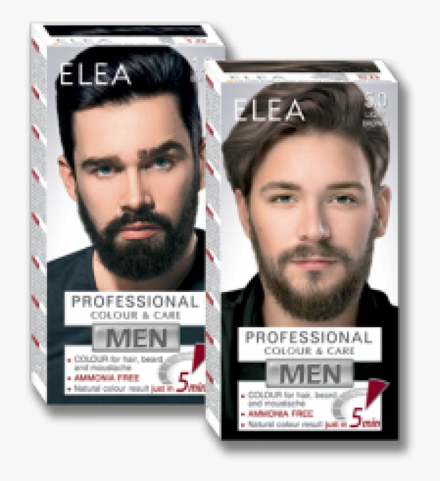 Colour For Hair, Beard And Moustache Elea For Men 100 - Light Beard And Moustache, HD Png Download