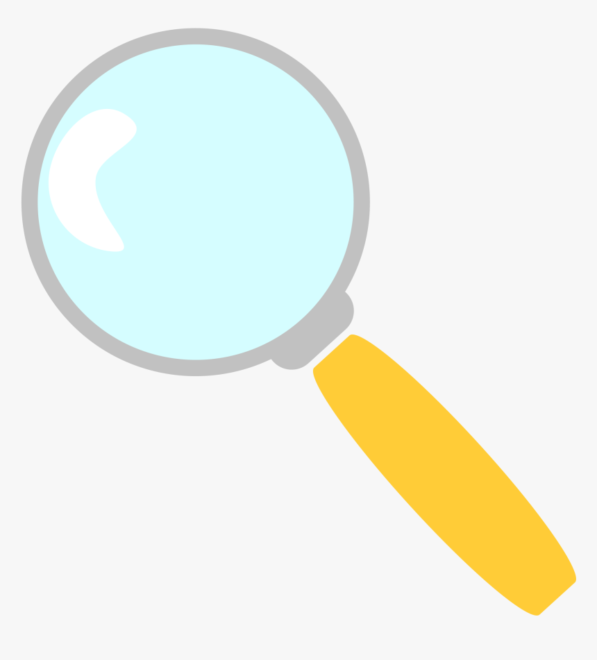 Yellow,circle,line - Clip Art Magnification Glass, HD Png Download