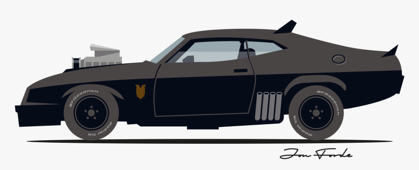 V8 Interceptor Art, HD Png Download