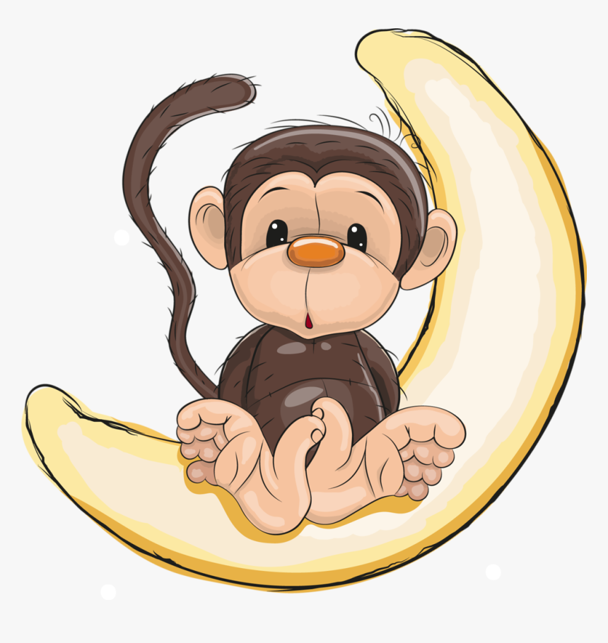 Gorilla Clipart Wild Animal - Cute Cartoon Monkey, HD Png Download