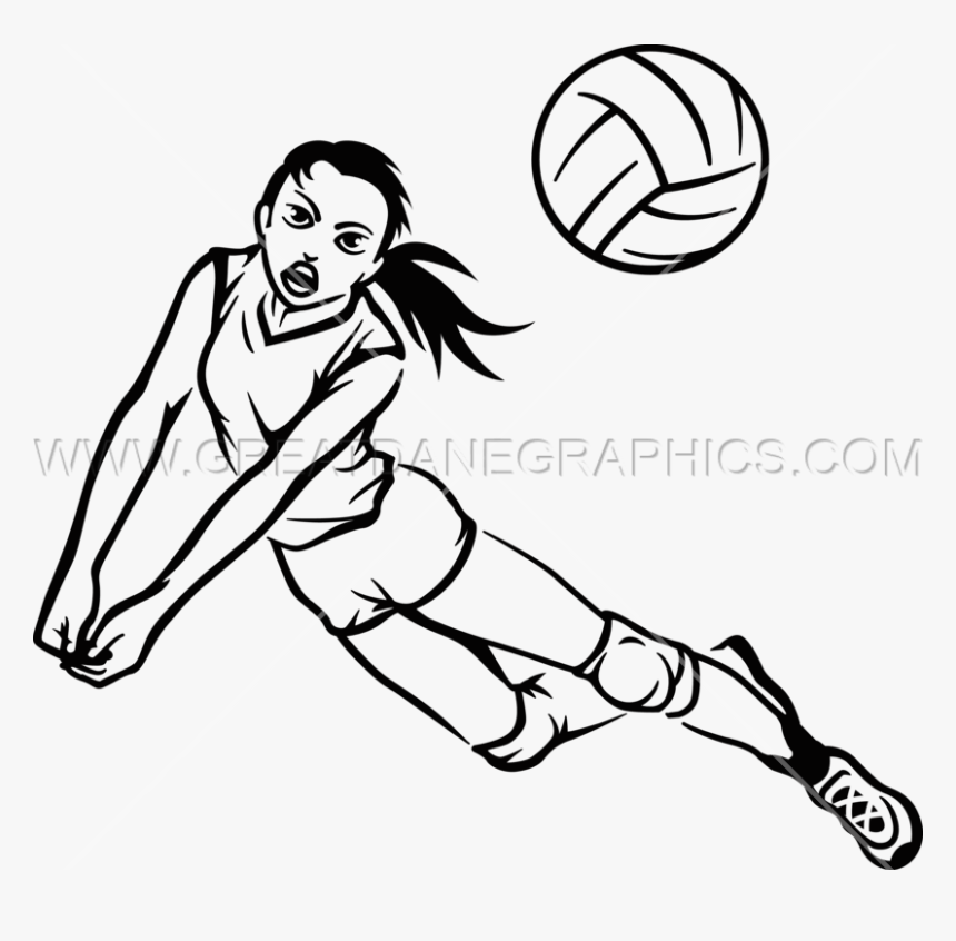 825 X 766 - Volleyball Player Drawing, HD Png Download