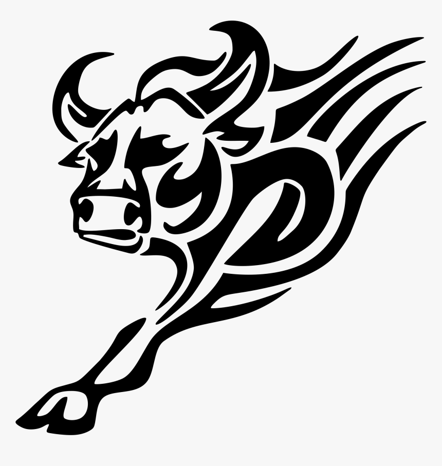 Tribal Bull Design - Tribal Bull Transparent, HD Png Download