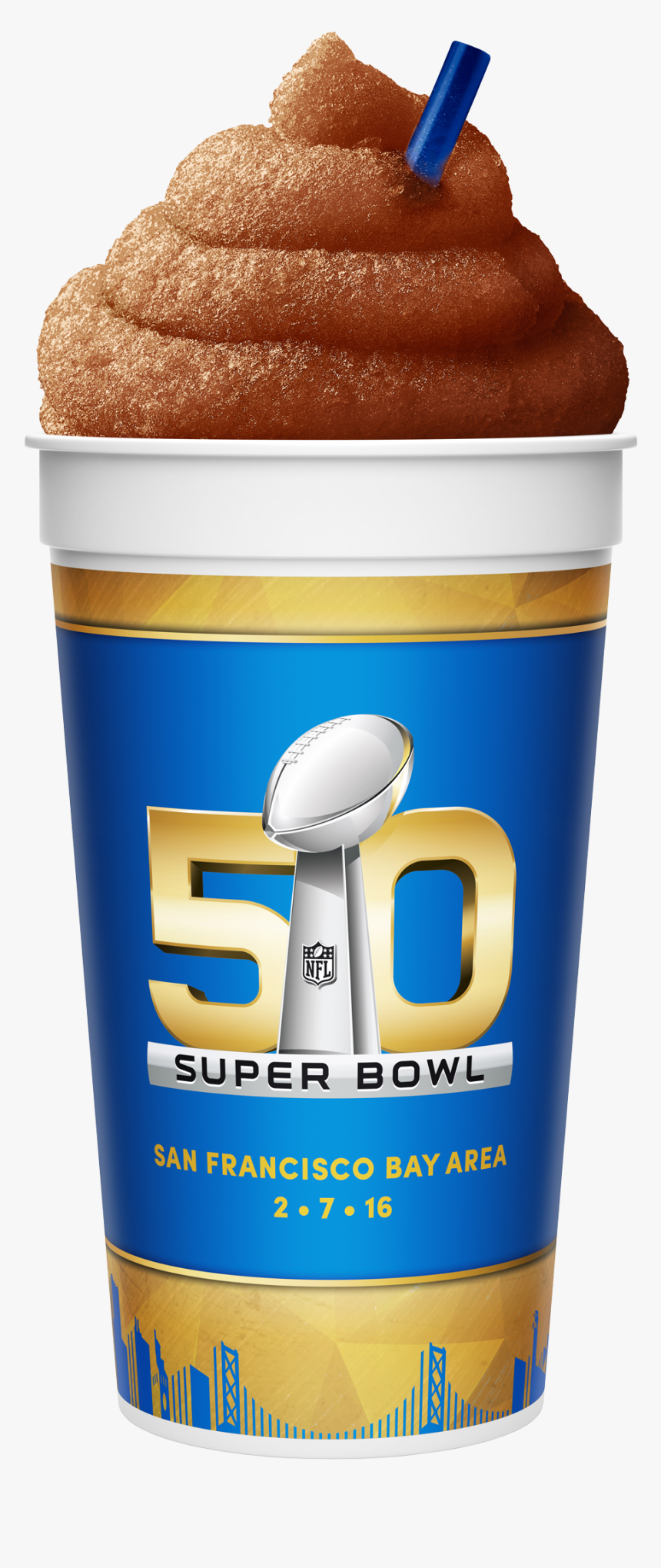 Slurpee Cup 32oz Sb50 C - Super Bowl 50, HD Png Download