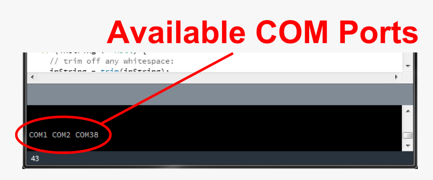 List Of Possible Com Ports Listed On A Computer - Graphic Design, HD Png Download
