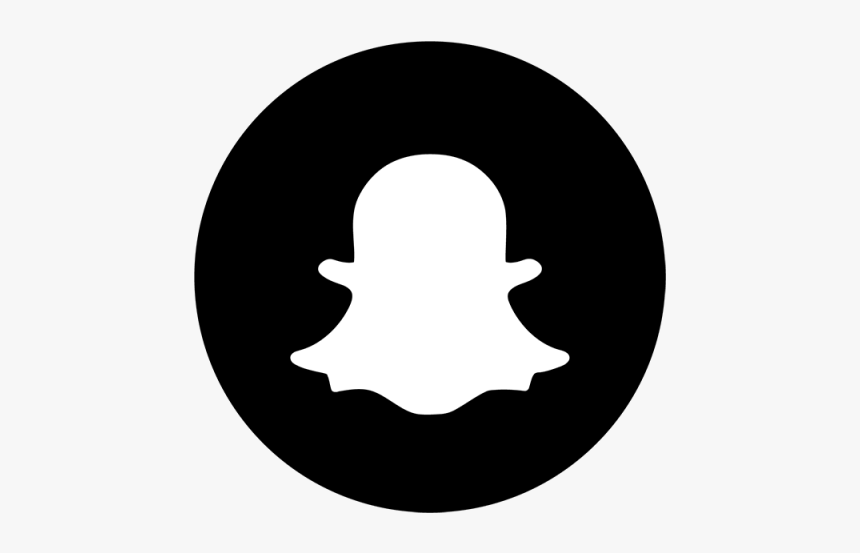 Snapchat Black U0026 White Ic - Snapchat Logo Png Black, Transparent Png