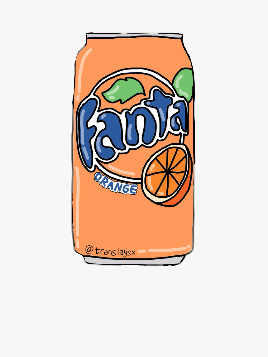 Fanta Soda Orangeaesthetic Orange Cute Freetoedit - Fanta Sticker, HD Png Download