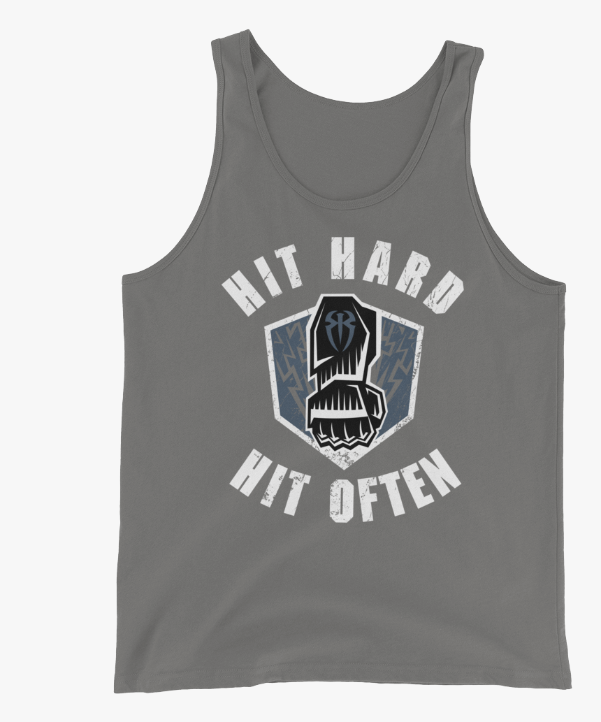 Roman Reigns Hit Hard, Hit Often - Active Tank, HD Png Download