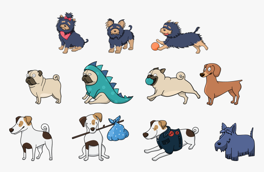 Transparent Doberman Clipart - Cute Dog Stickers Printable, HD Png Download