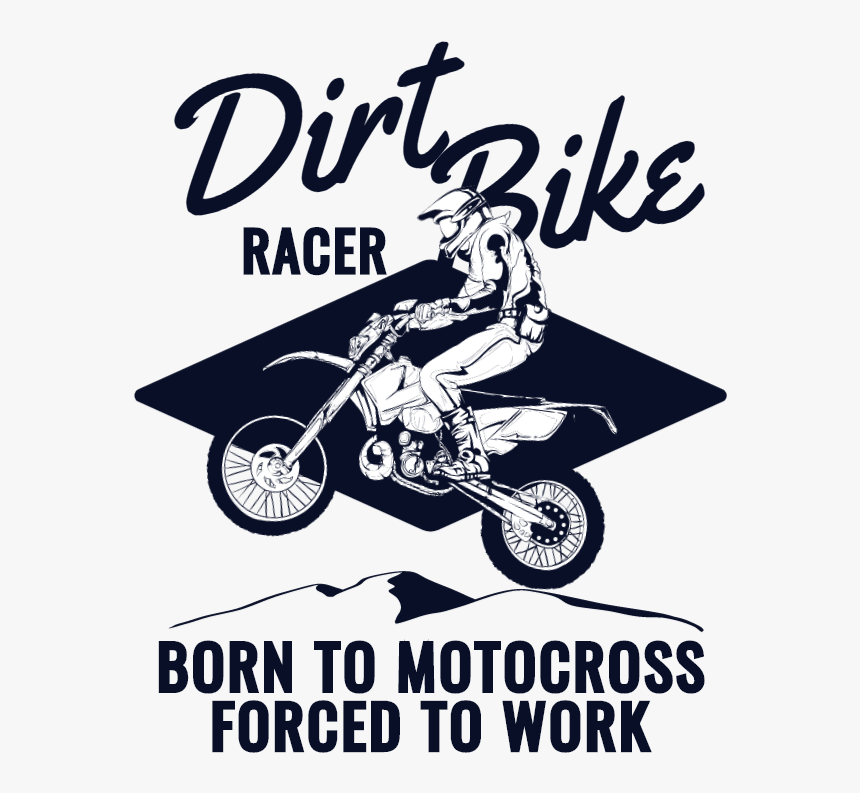 Dirt Bike Racer - Motocross Shirt Design Png, Transparent Png