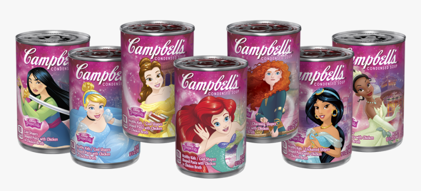 Disney Princess Cans - Campbell's Disney Princess Soup, HD Png Download