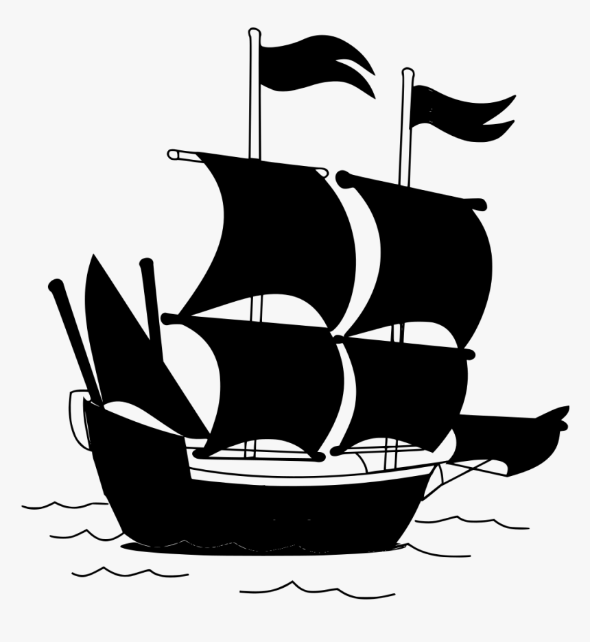 Pirate Ship Flag Design, HD Png Download