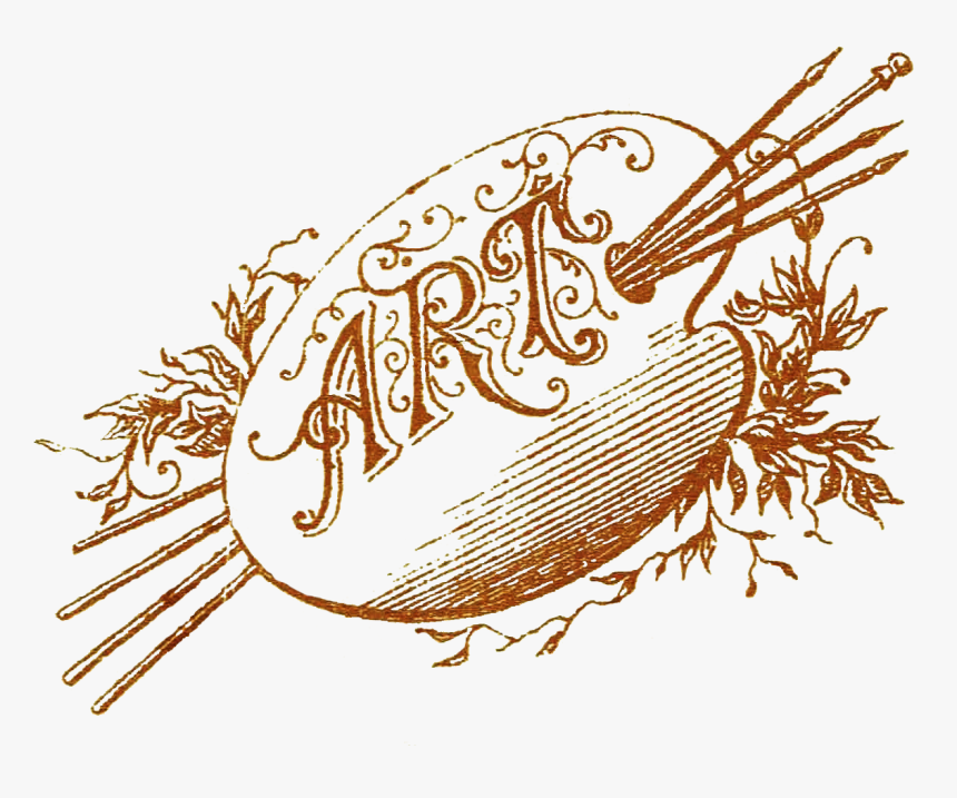 Art Photography Studio Artist Palette Clip Art Antique - Black And White Art Pallet, HD Png Download