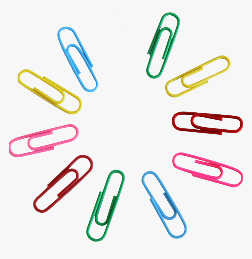 Freeuse Clip Pin Office - Colored Paper Clip Transparent, HD Png Download