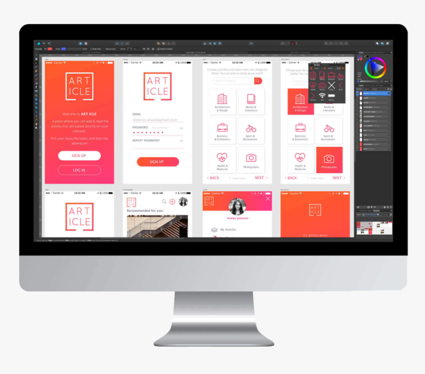 Complete Graphic Design Solution@2x 021120170809 Desk - Graphics On Computer Png, Transparent Png